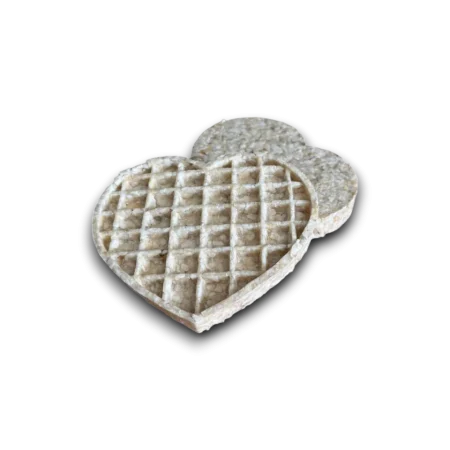 Collagen Waffle Heart Large